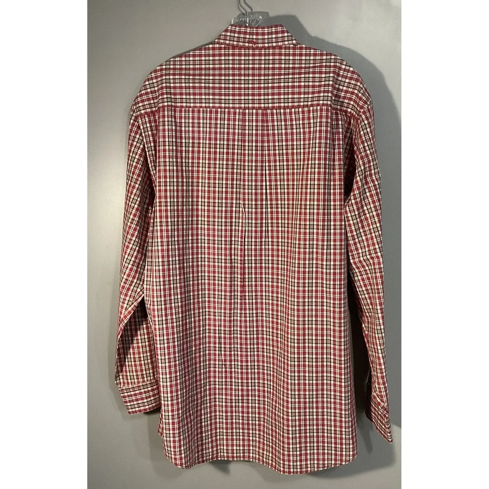 Vintage Levi's Button‎ Up Shirt Mens Large Red And White